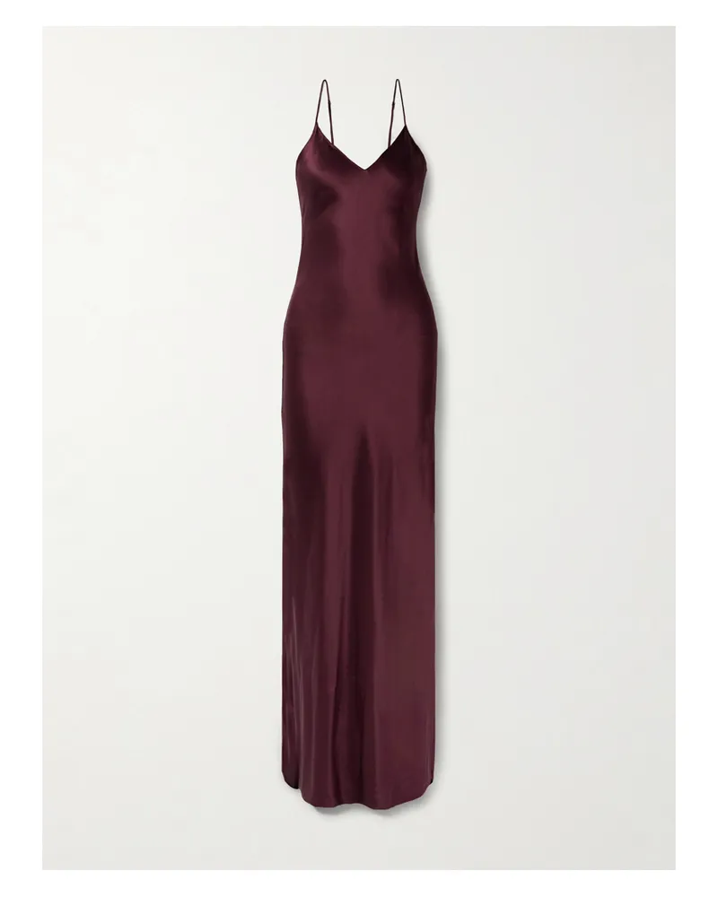 Nili Lotan Cami Robe Aus Seidensatin - Burgunder Burgunder
