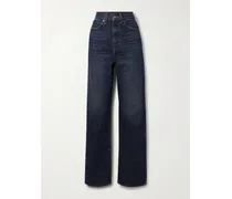 Bonnie Halbhohe Boyfriend-jeans - Blau