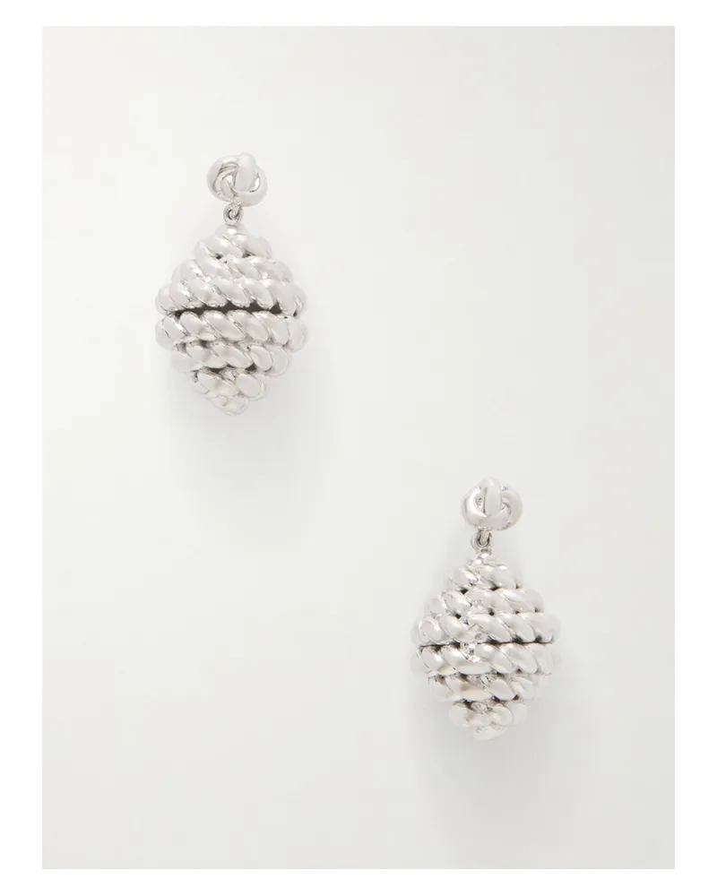 Totême Rope Drop Earrings - Silver Silver