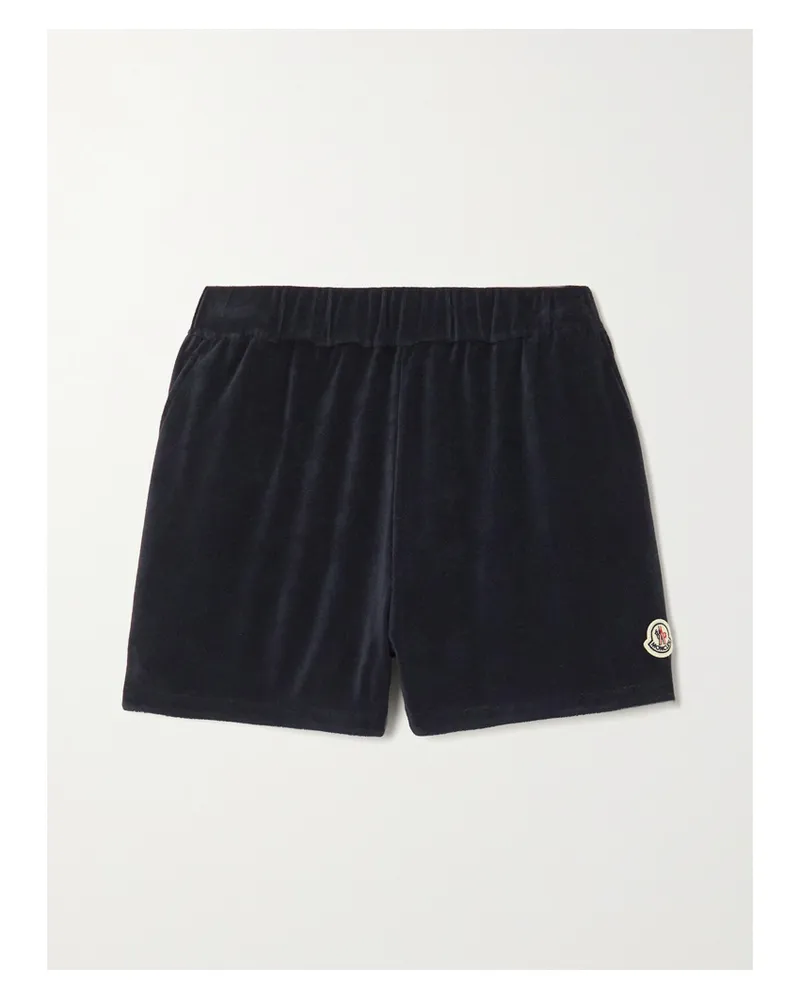 Moncler Shorts Aus Frottee Aus Einer Baumwollmischung - Blau Blau