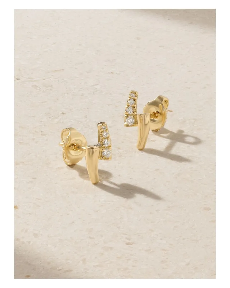 Melissa Kaye Lola Ohrringe Aus 18 Karat Gold Mit Diamanten Gold