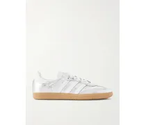 Samba Og Sneakers Aus Metallic-leder - Silber
