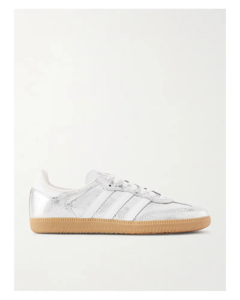 adidas Samba Og Sneakers Aus Metallic-leder - Silber Silber