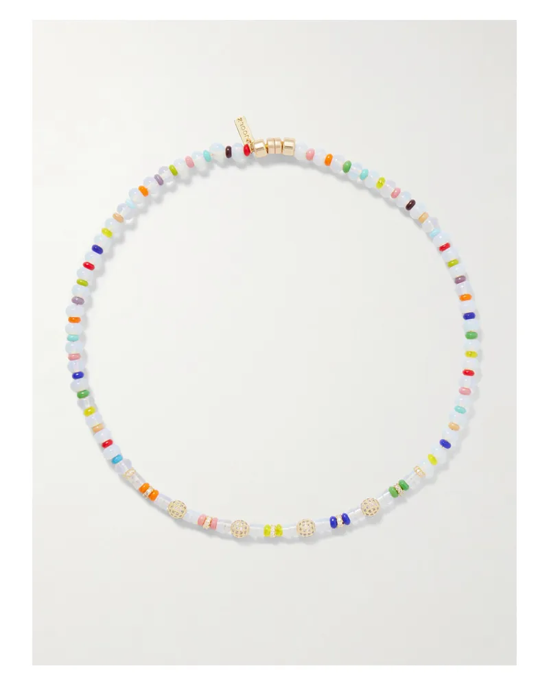 Martha Calvo Clarity Kette Mit Gläsernen Zierperlen, Opalen, Kristallen Und Vergoldeten Details - Mehrfarbig Mehrfarbig