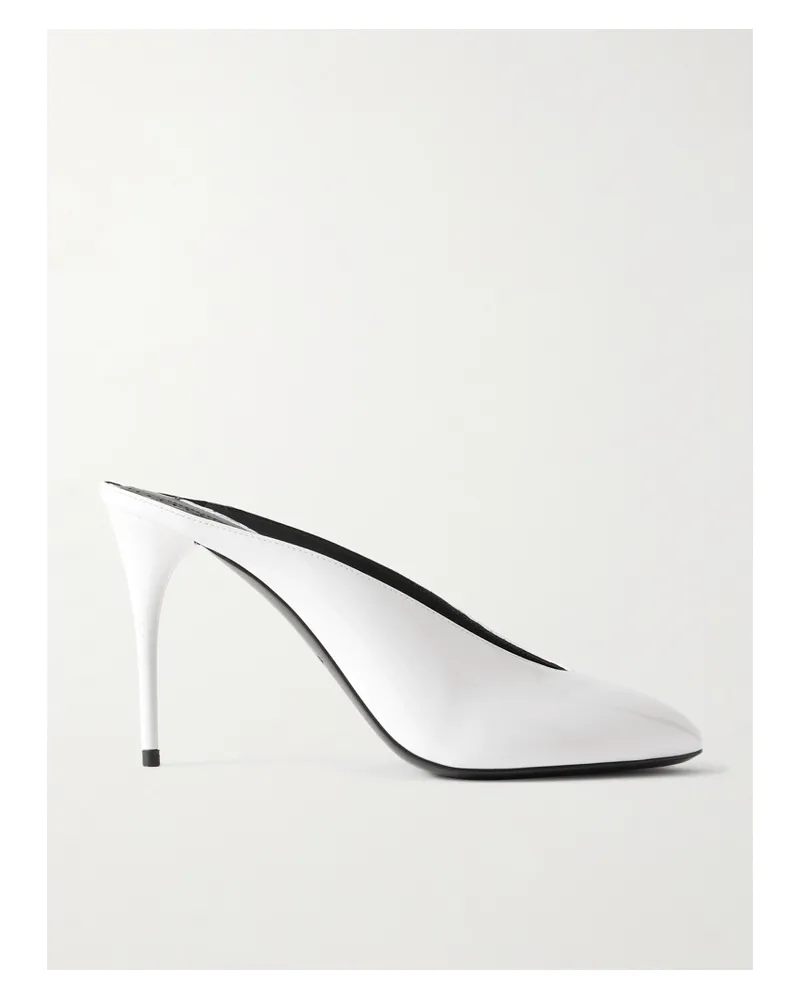 Alaïa 60 Patent-leather Pumps - White White