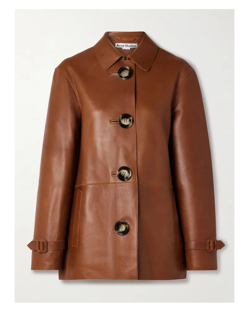 Acne Studios Lederjacke - Braun Braun