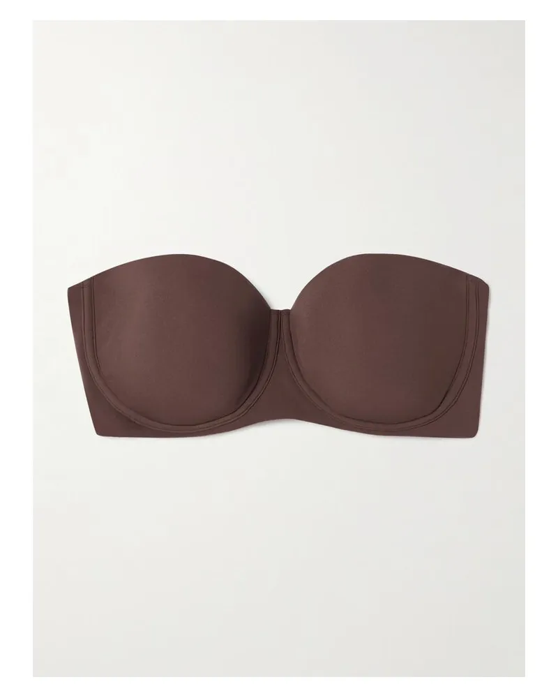 SKIMS Fits Everybody Strapless Bra – Cocoa – Bandeau-bh - Braun Braun
