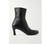 Ankle Boots Aus Leder - Schwarz