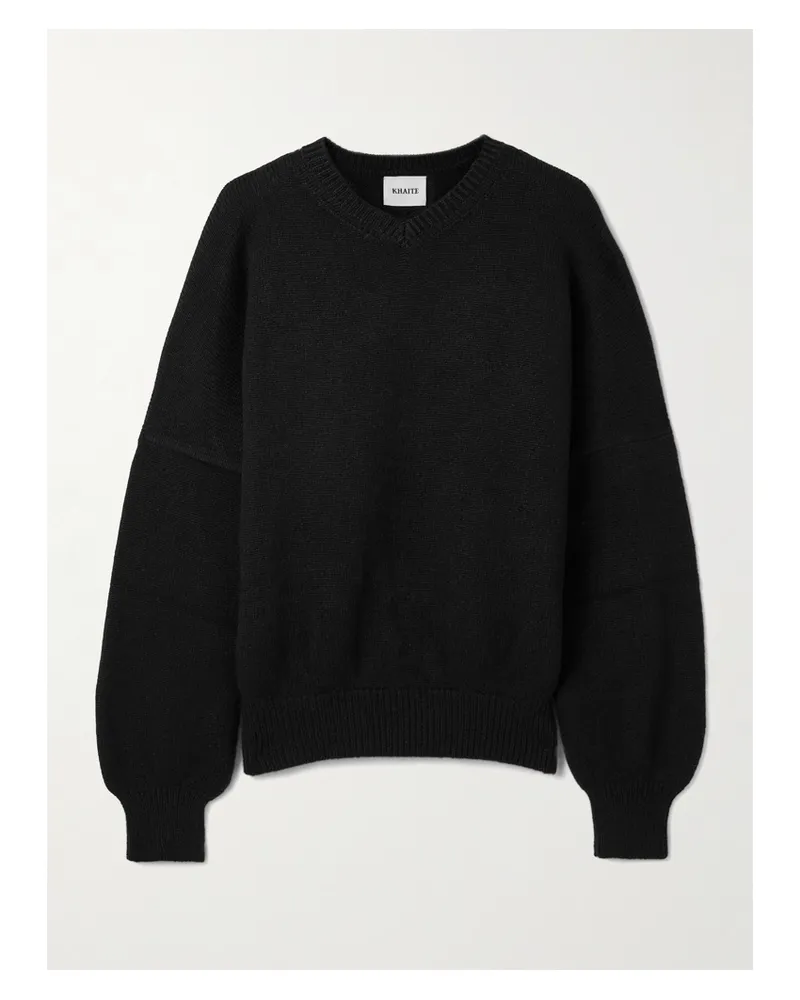 KHAITE Wolfe Cashmere Sweater - Black Black