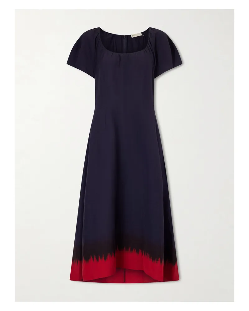 Tory Burch Woven Midi Dress - Blue Blue