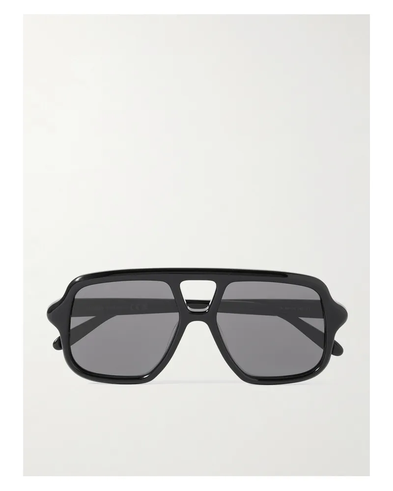 Loewe Aviator-style Acetate Sunglasses - Black Black