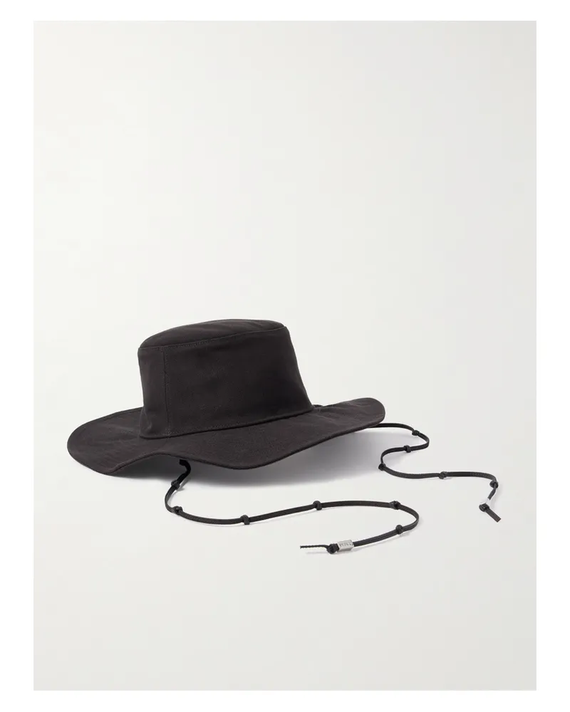 STAUD Coast Fischerhut Aus Baumwoll-canvas Mit Velourslederbesätzen - Braun Braun