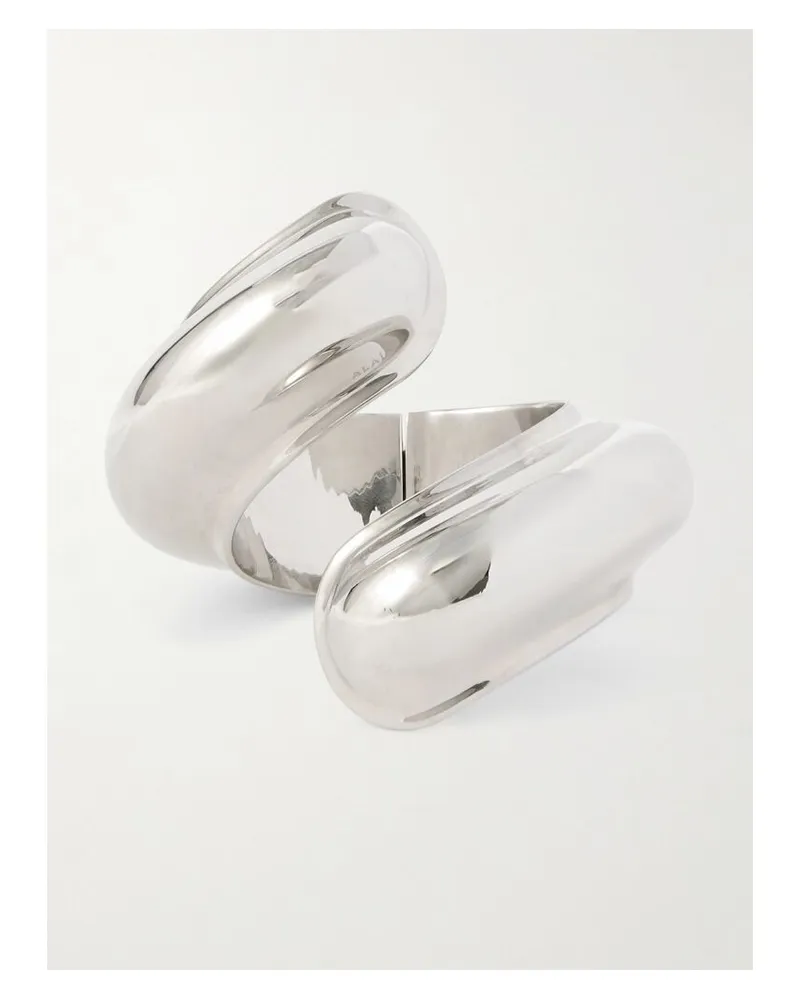 Alaïa Silberfarbene Armspange Silber