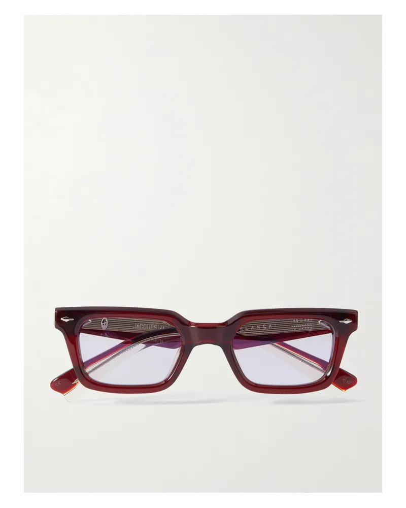 Jacques Marie Mage Romy Brille Mit Rundem Rahmen Aus Azetat - Burgunder Burgunder