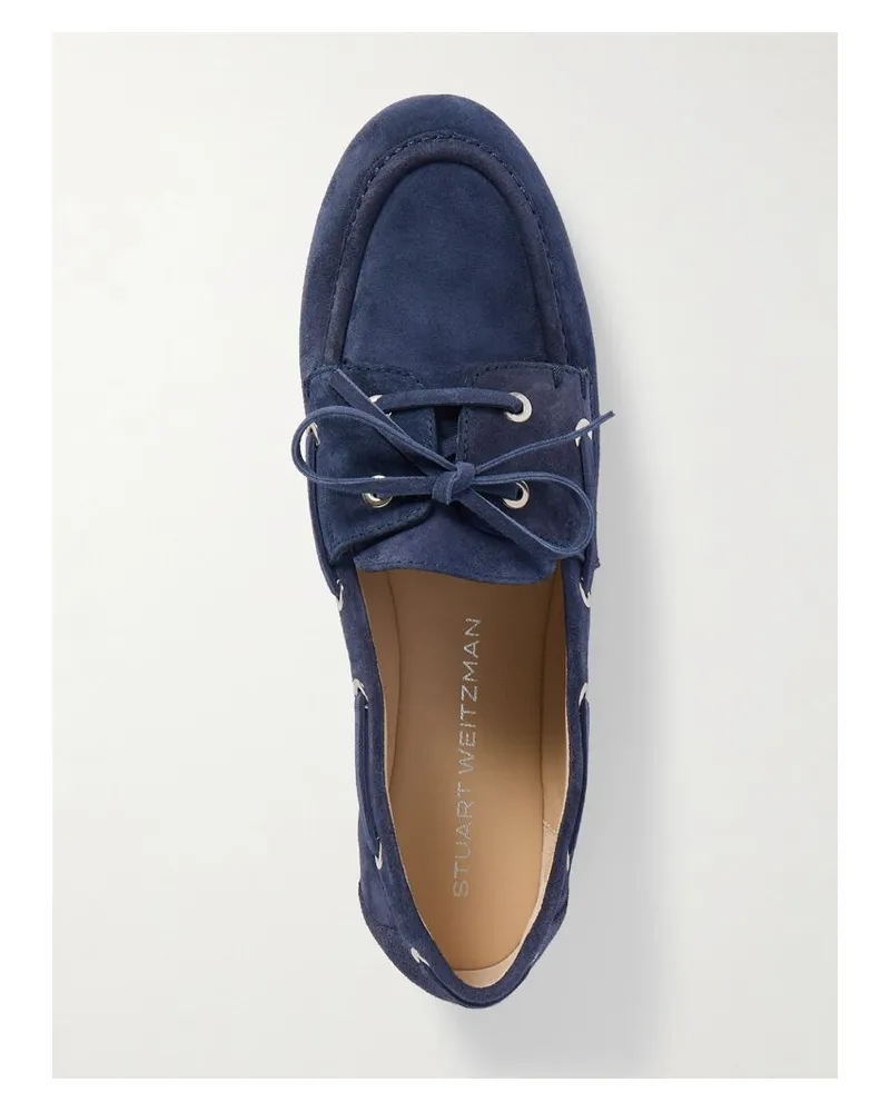 Stuart Weitzman Tinsley Loafers Aus Veloursleder - Blau Blau