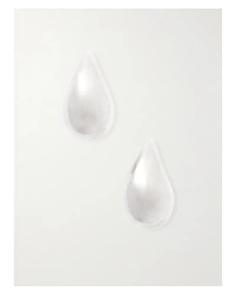 Bottega Veneta Small Drop Silver Earrings Silver