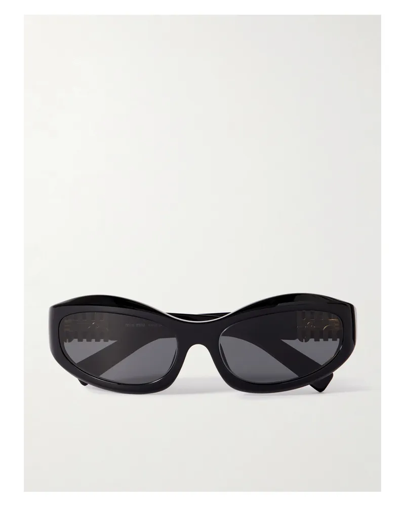 Miu Miu Glimpse D-frame Acetate Sunglasses - Black Black