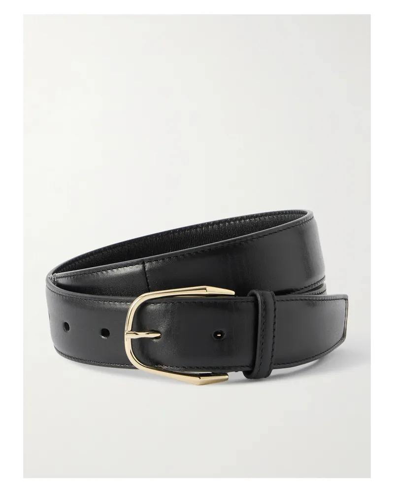 Saint Laurent Gürtel Aus Leder - Schwarz Schwarz