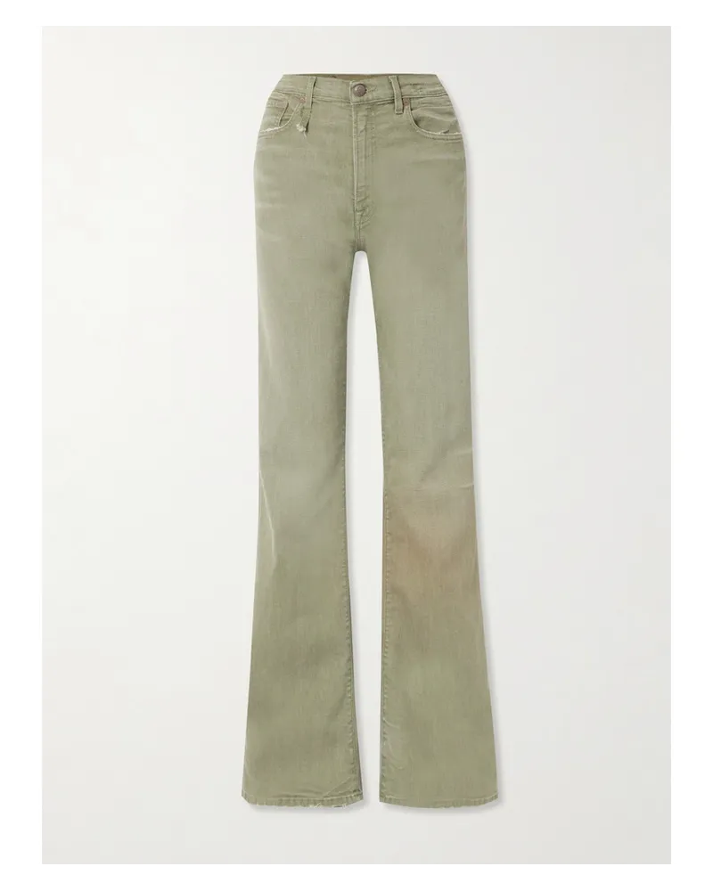 R13 Jane Hoch Sitzende Jeans Grün