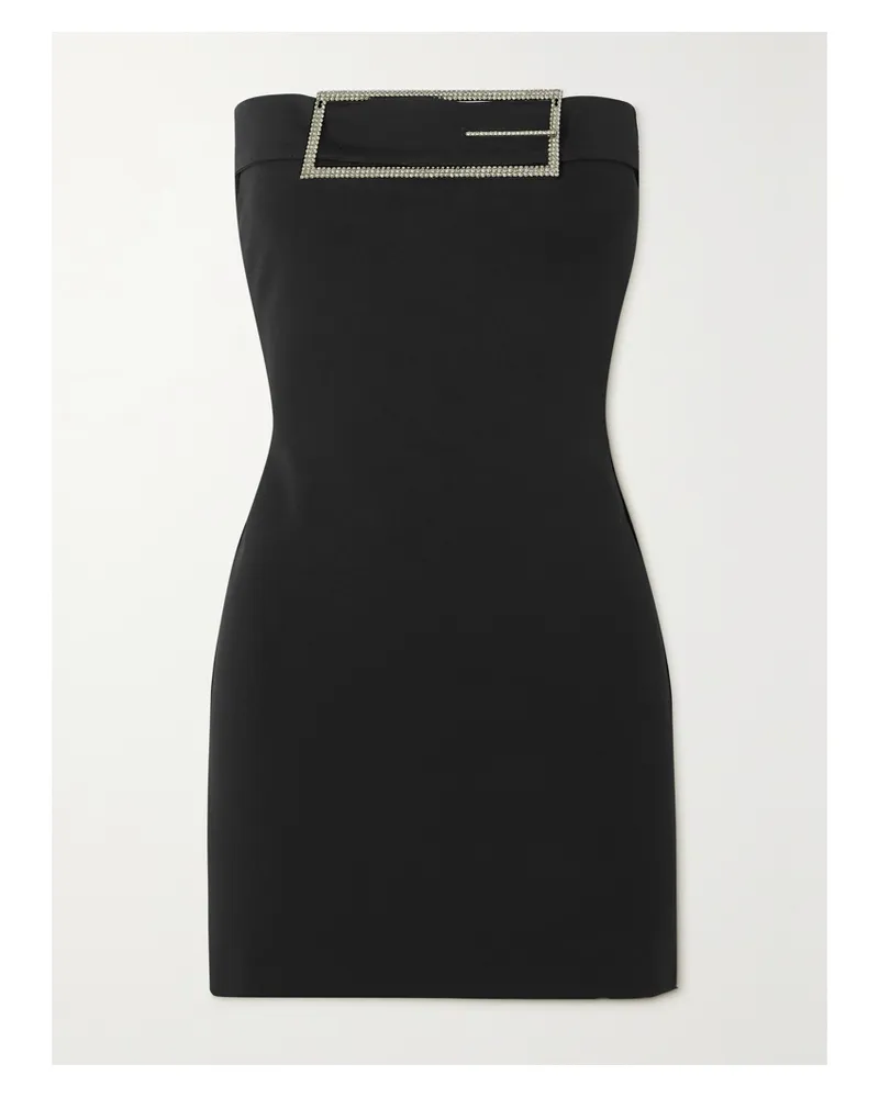 16ARLINGTON Althenea Trägerloses Minikleid Aus Stretch-crêpe Mit Verzierung - Schwarz Schwarz