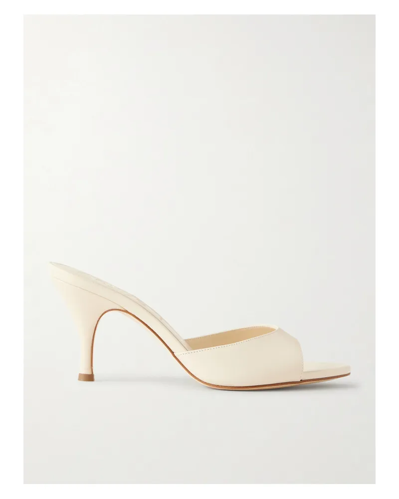 aeyde Samia Mules Aus Leder - Creme Creme