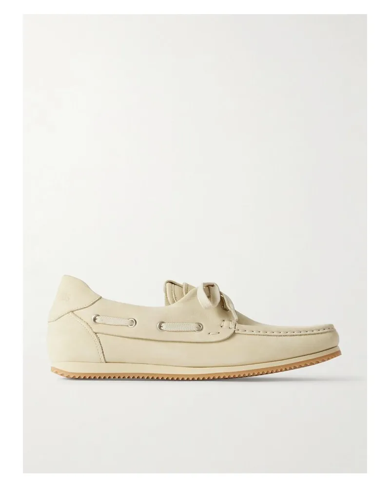 Jacquemus Batto Flache Schuhe Aus Nubukleder - Creme Creme