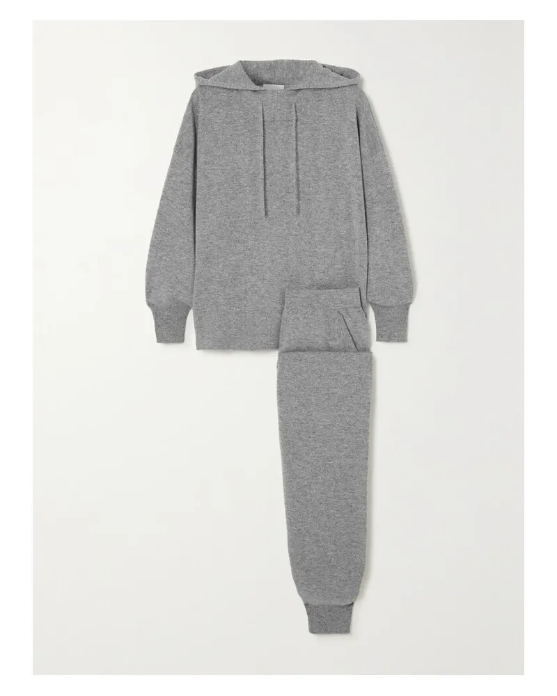 ALLUDE Set Aus Kapuzenpullover Und Jogginghose Aus Kaschmir - Grau Grau
