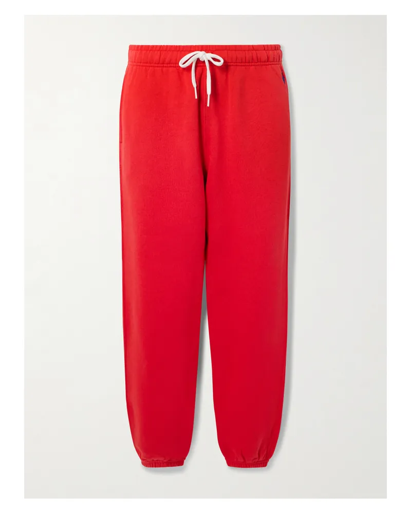 Ralph Lauren Jogginghose Aus Jersey Aus Einer Baumwollmischung Mit Stickerei - Rot Rot