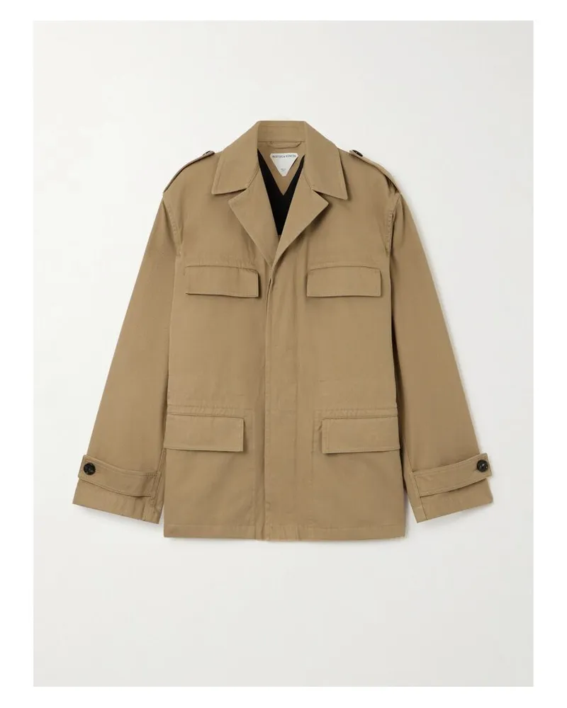 Bottega Veneta Jacke Aus Baumwolldrillich - Neutral Neutral