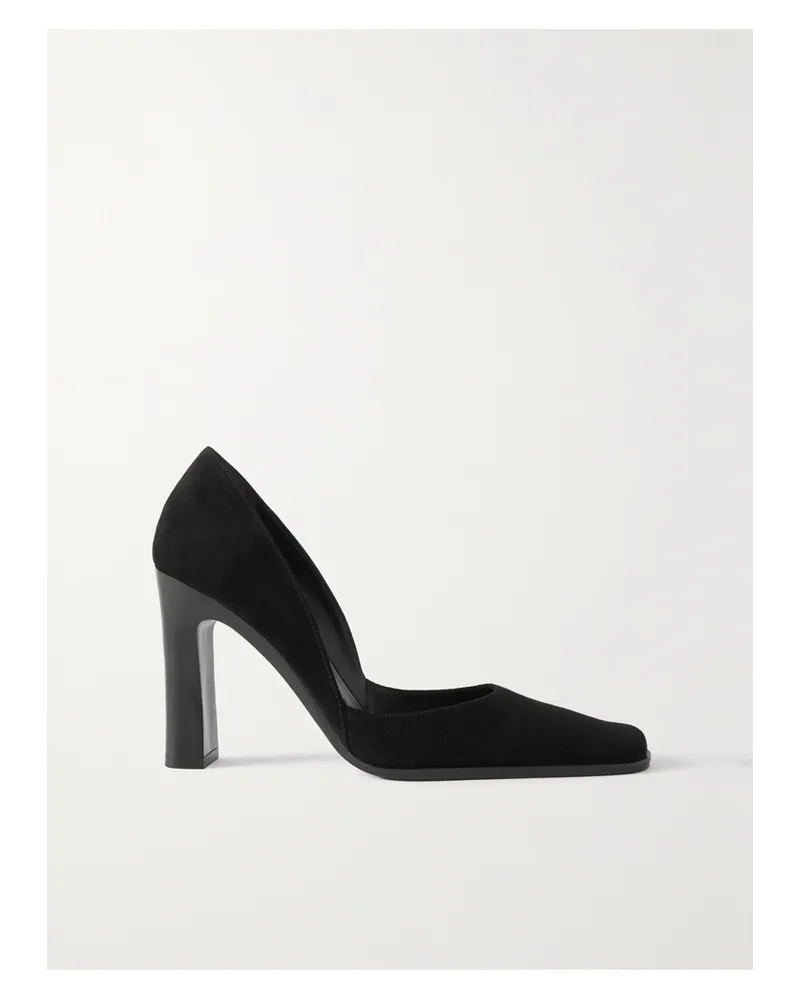 The Row Mae Pumps Aus Veloursleder - Schwarz Schwarz