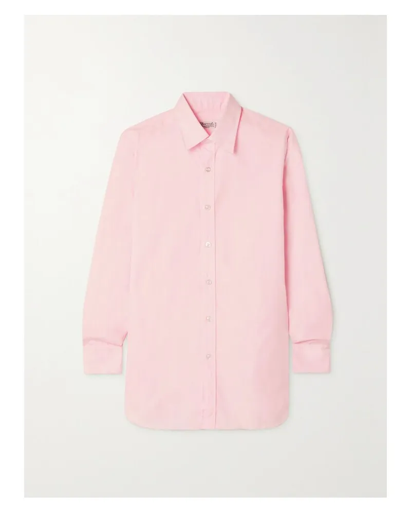 Charvet Hemd Aus Baumwollpopeline - Pink Pink