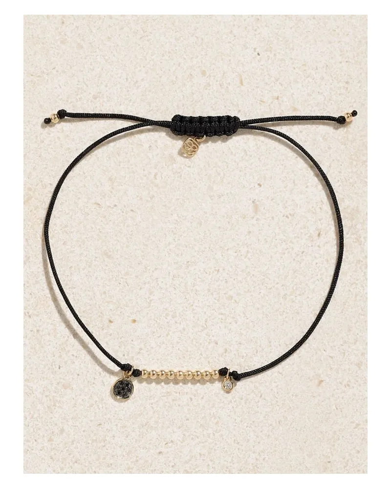 Sydney Evan Kordelarmband Mit Diamanten Und Details Aus 14 Karat Gold Gold
