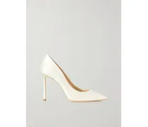 Romy 100 Pumps Aus Satin - Weiß