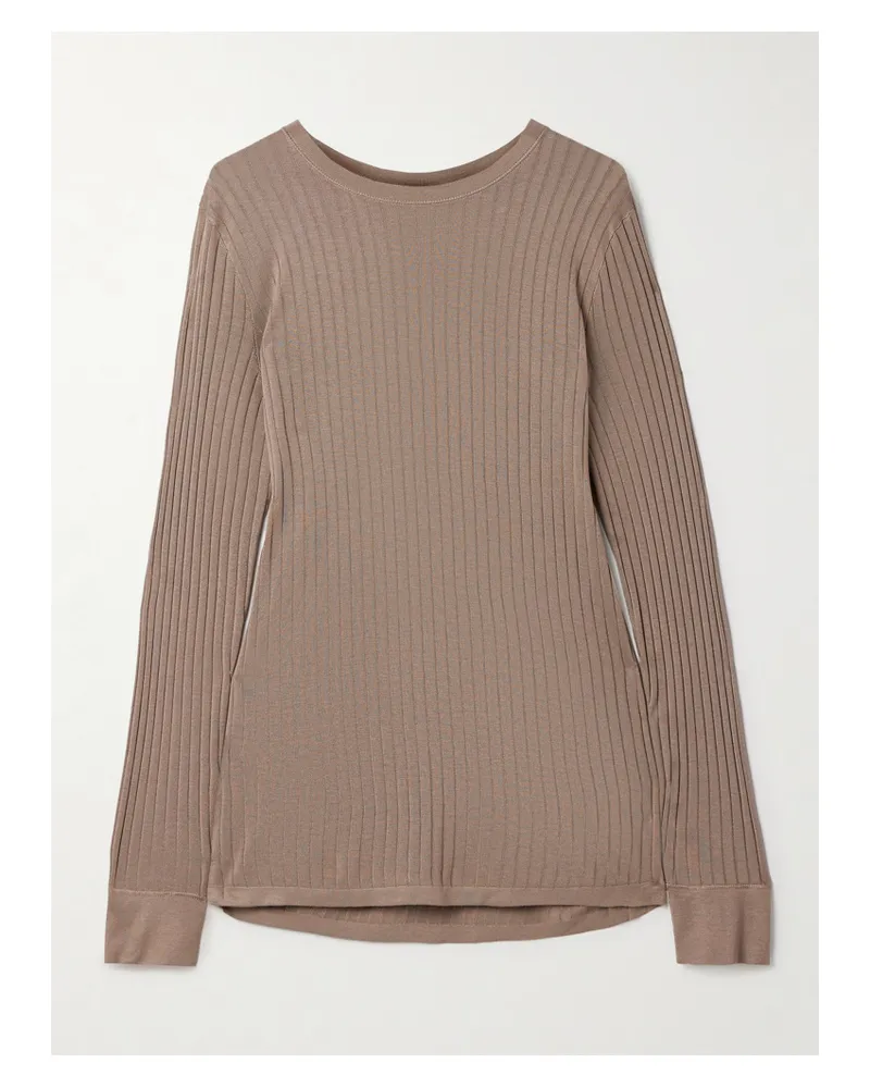 The Row Keya Rippstrickpullover - Braun Braun