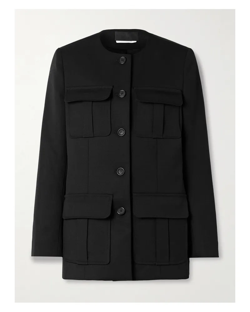 Nili Lotan Gabriella Jacke Aus Woll-twill - Schwarz Schwarz