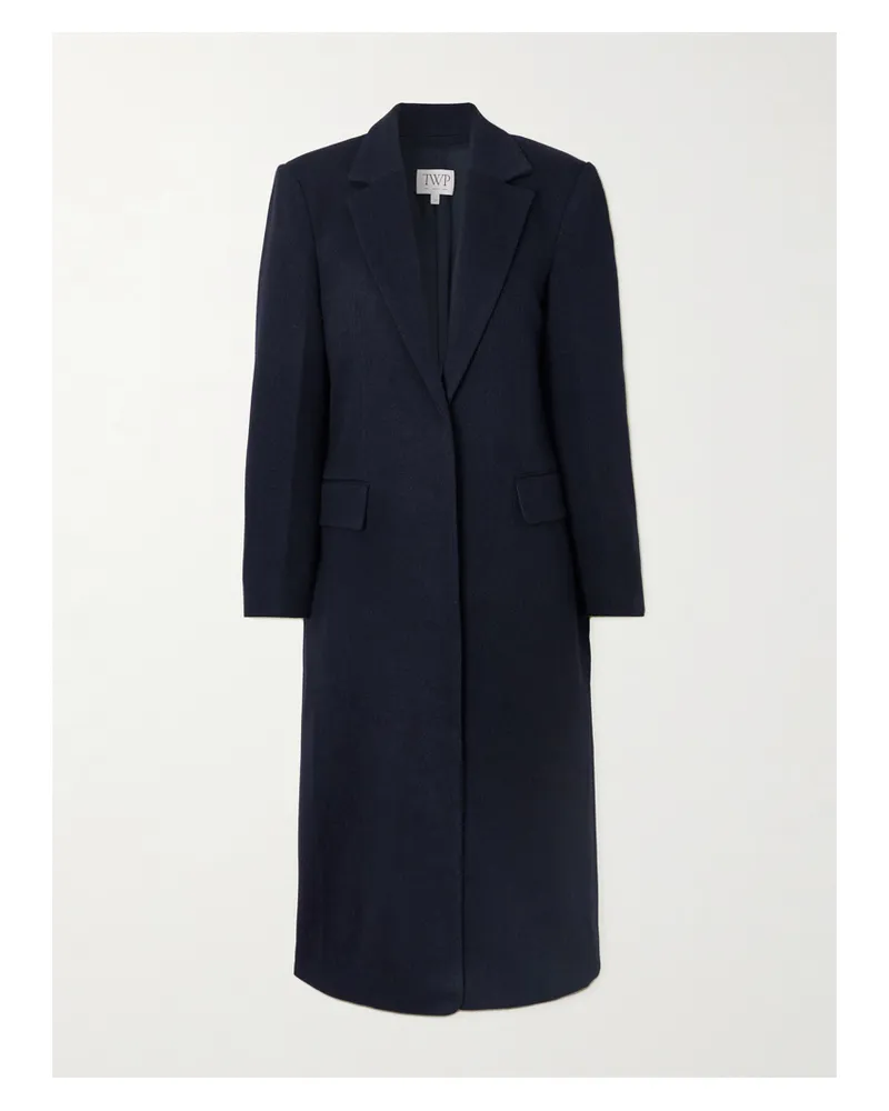 TWP Mattie Mantel Aus Twill Aus Einer Wollmischung - Blau Blau