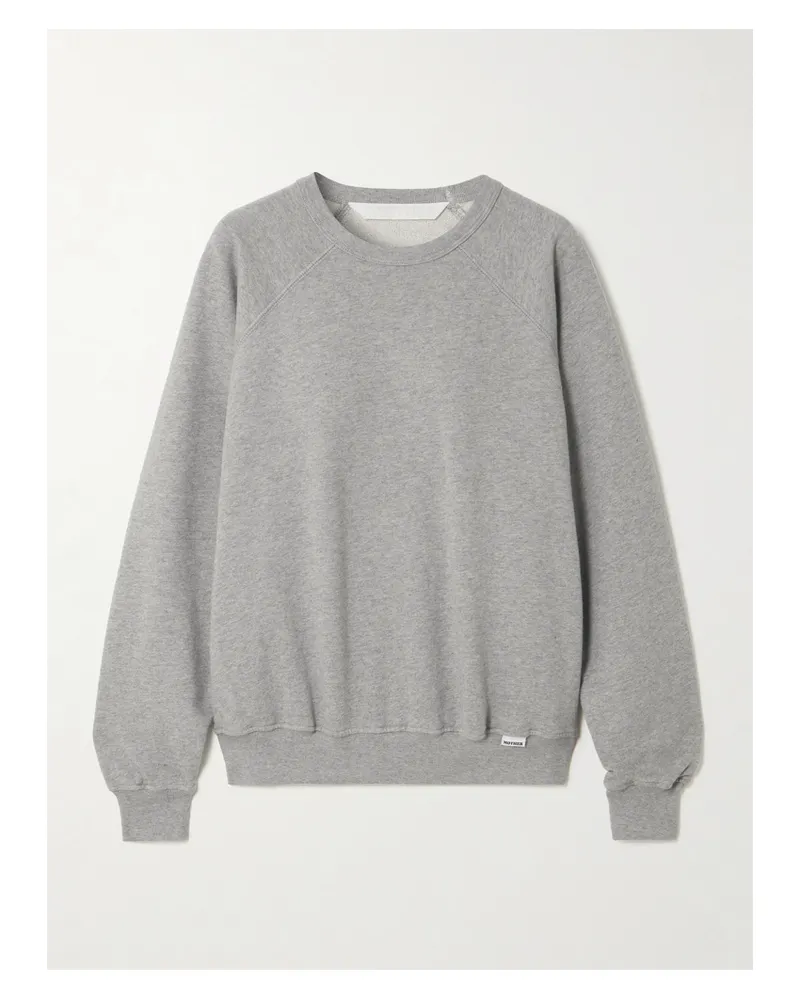 Mother The Biggie Concert Sweatshirt Aus Baumwoll-jersey - Grau Grau