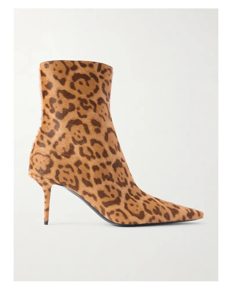 Saint Laurent Ashley Ankle Boots Aus Kalbshaar Mit Leopardenprint - Animal-Print Animal-print
