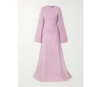 Claudine Robe Aus Crêpe Und Satin - Pink