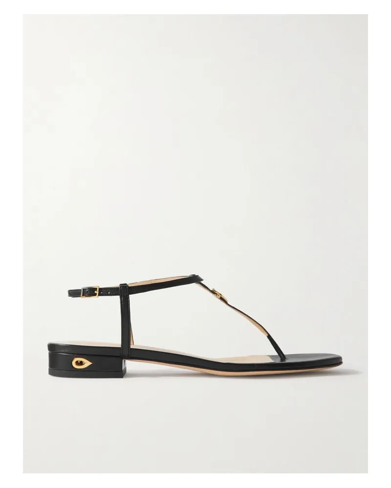 Jennifer Chamandi Pietro 20 Mules Aus Leder - Schwarz Schwarz