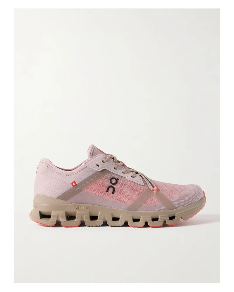 ON Cloud X 4 Ad Sneakers Aus Recyceltem Mesh Mit Gummibesätzen - Lila Lila