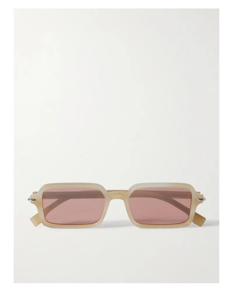 Fendi Selleria Sonnenbrille Mit Eckigem Rahmen Aus Azetat - Neutral Neutral