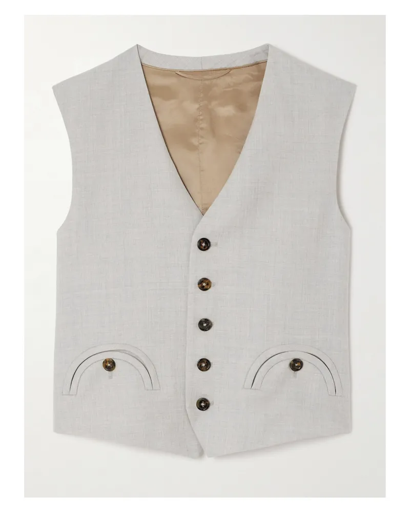 Blazé Milano Feral Weste Aus Wolle - Grau Grau