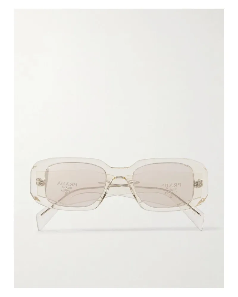 Prada Sonnenbrille Mit Eckigem Rahmen Aus Azetat - Neutral Neutral