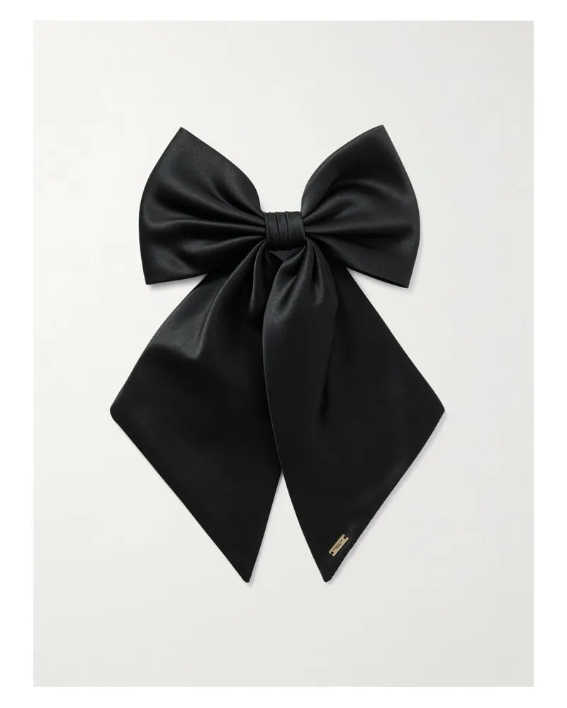 Eugenia Kim Tracey Haarspange Aus Satin Mit Schleife - Schwarz Schwarz