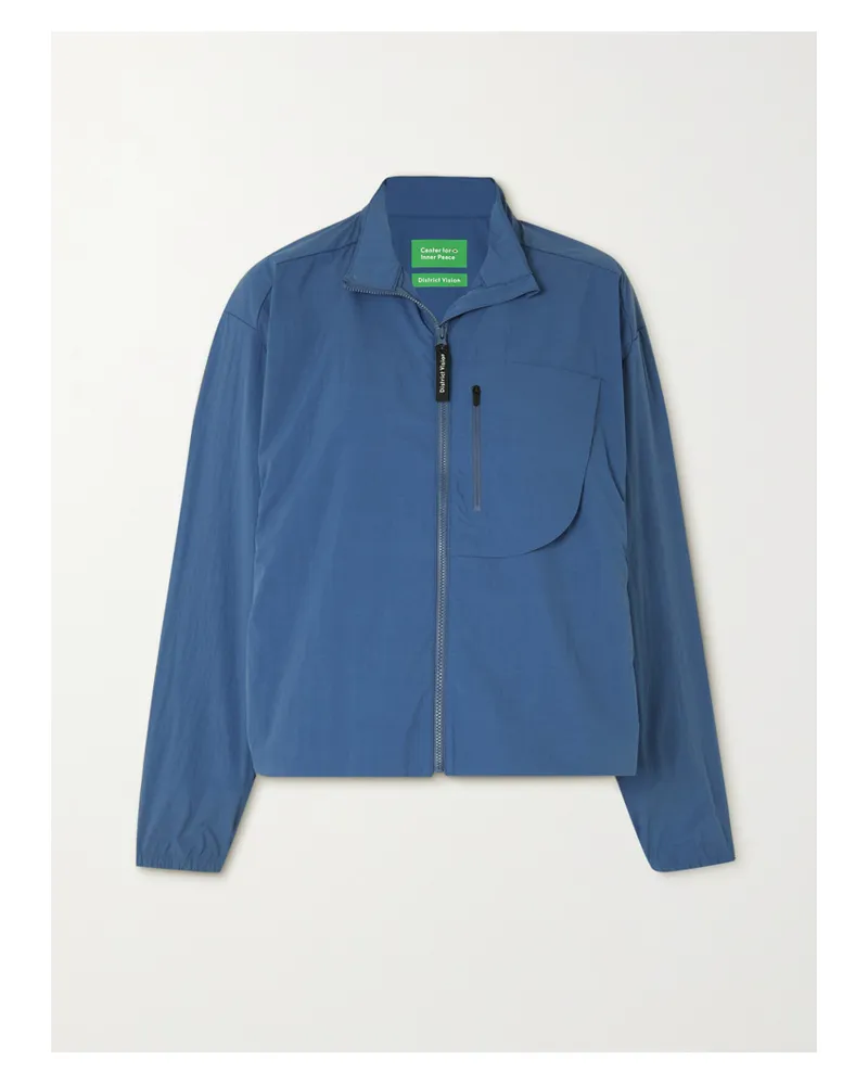 District Vision Kendra Jacke Aus Recyceltem Shell Mit Print - Blau Blau