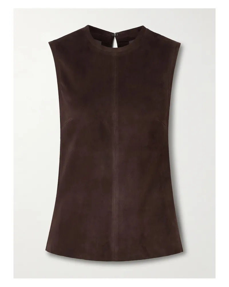 Stouls Miuccia Tanktop Aus Veloursleder - Braun Braun