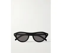 D-frame Acetate Sunglasses - Black