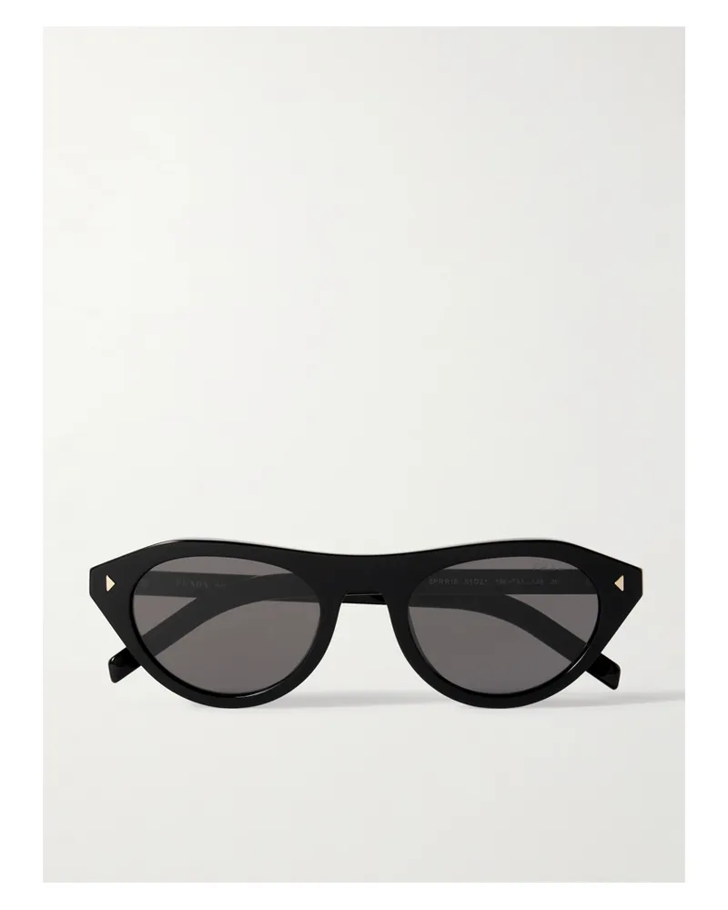 Prada D-frame Acetate Sunglasses - Black Black