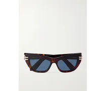 Cdior B2u Cat-eye Tortoiseshell Acetate Sunglasses - Brown